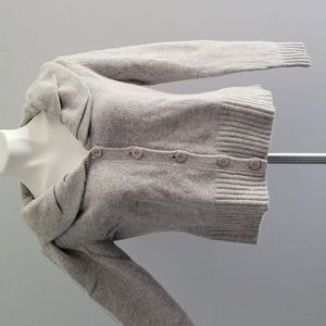 MARINA LUNA SILVER SWEATER 70% LAMBS WOOL 20% ANGORA RABBIT HAIR SIZE M L/S